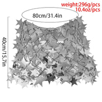 Thumbnail for Handmade Squamous Hollow Glitter Star Sequins Strappy Rave Party Skirt - ArtGalleryZen