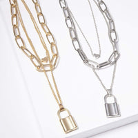 Multi-Charm Lock Necklace - Strengh – Trendeelove