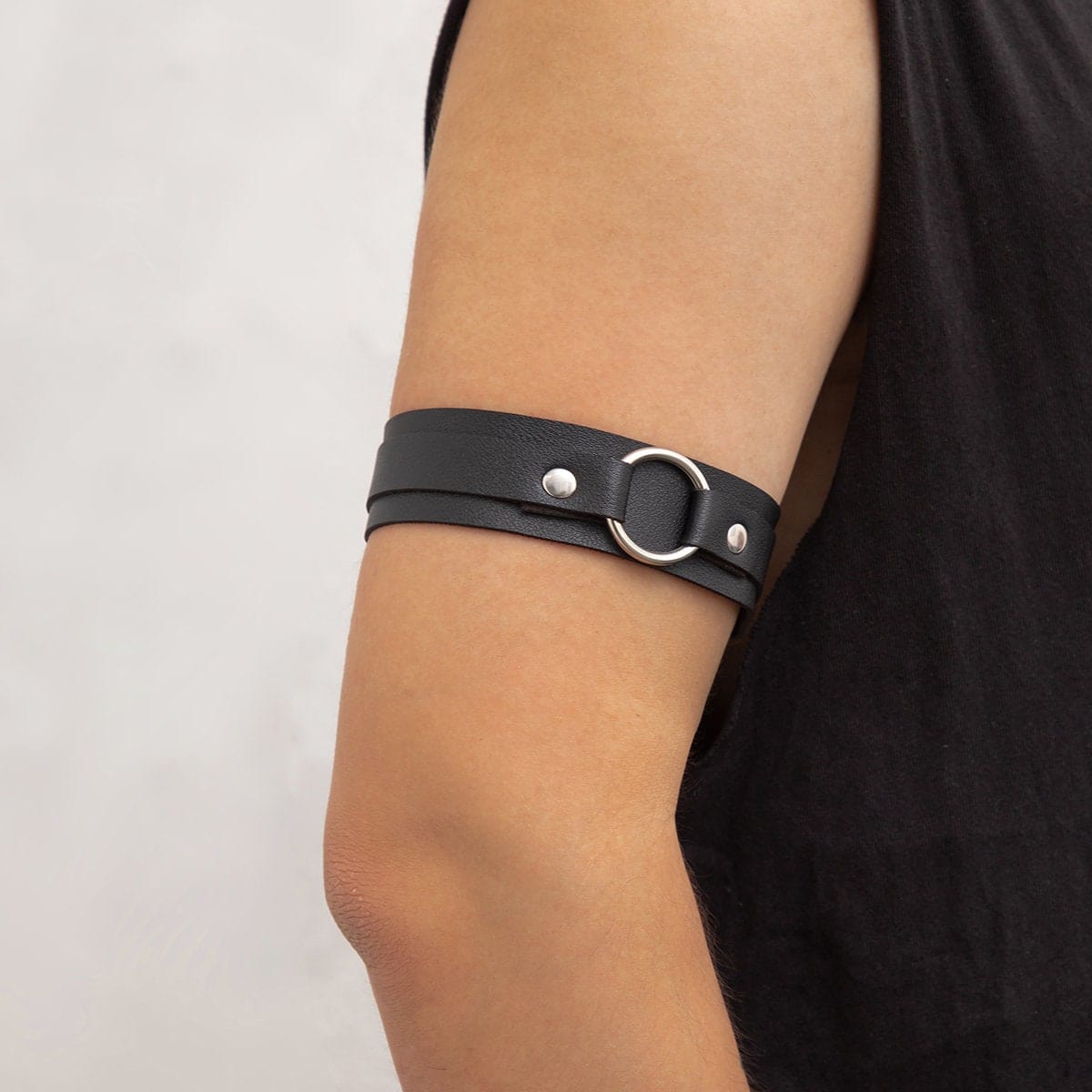 Punk PU Leather Upper Arm Cuff - ArtGalleryZen