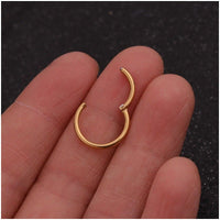Thumbnail for Stainless Steel 16 Gauge Nose Piercing Hoop Nose Ear Ring - ArtGalleryZen