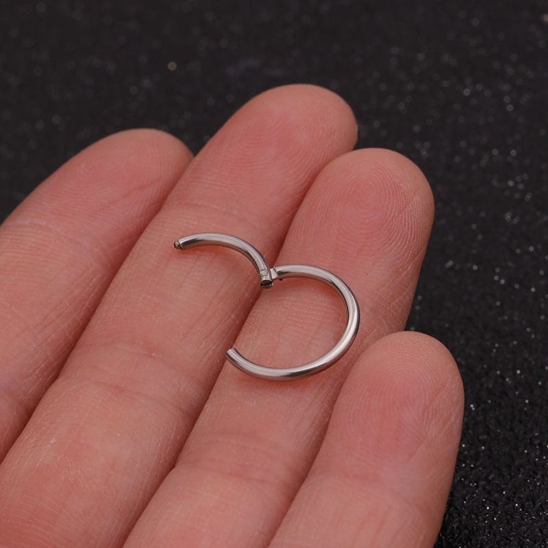 Stainless Steel 16 Gauge Nose Piercing Hoop Nose Ear Ring - ArtGalleryZen
