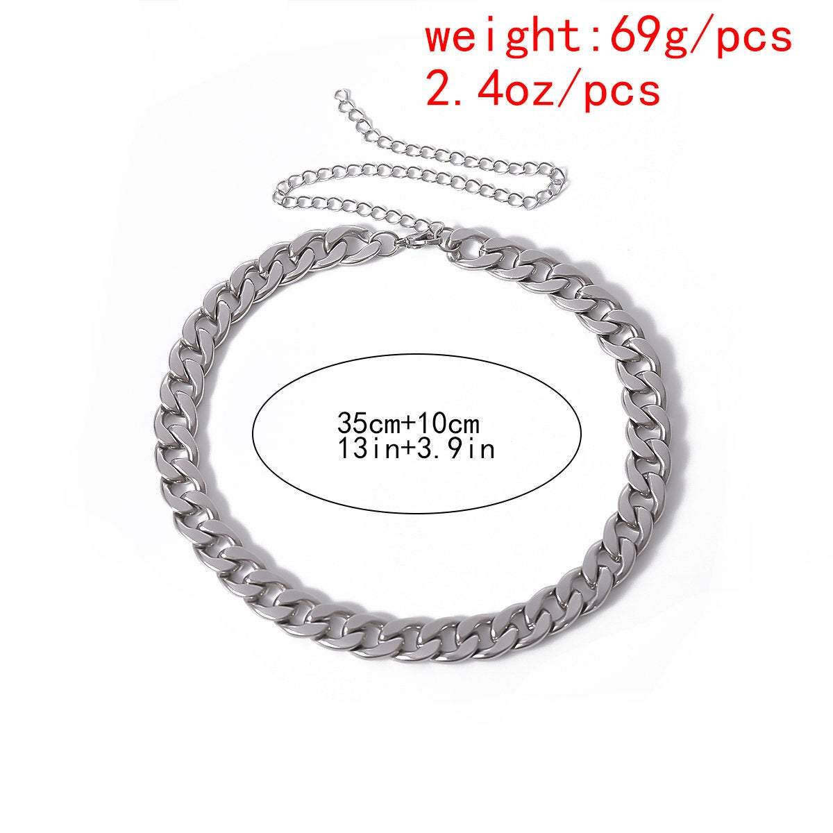 Didiseaon 8pcs Stainless Steel Chain Choker Jewelry