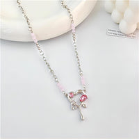 Thumbnail for Stainless Steel Rhinestone Melting Heart Necklace - ArtGalleryZen