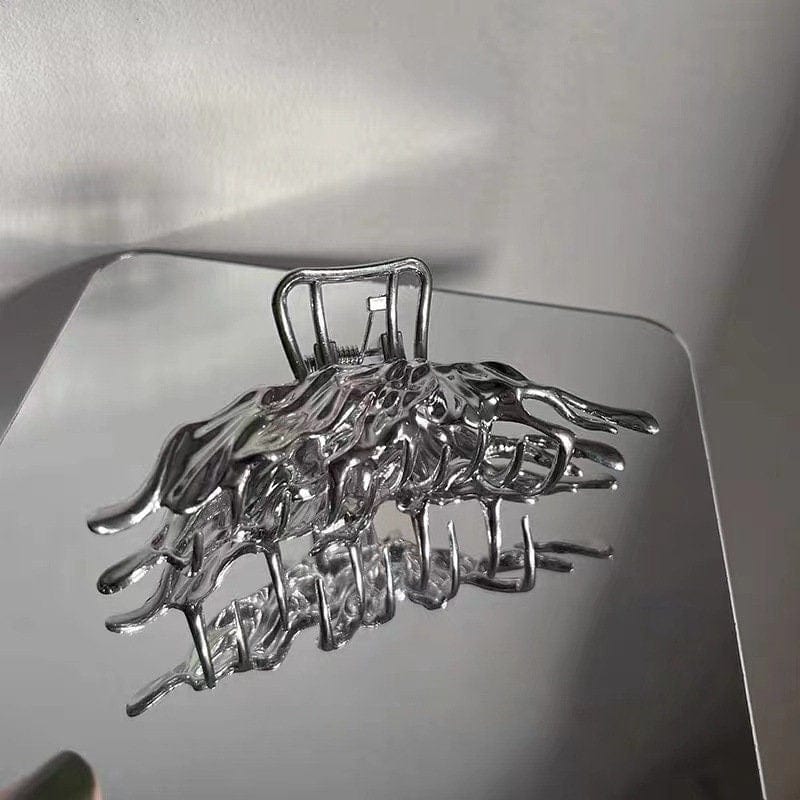 Trendy Abstract Butterfly Chignon Claw Clip Hair Clip - ArtGalleryZen